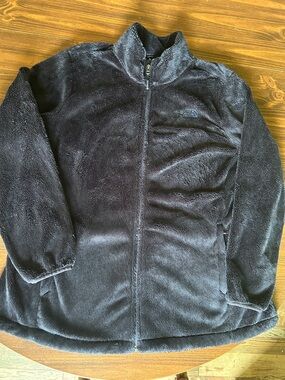 The North Face Black/Navy blue Fleece Zip-Up Jacket Women’s 2X 2XL super soft
